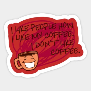 Coffee Nerdy Shirt Sticker